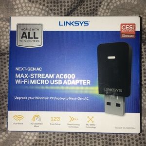Linksys Max-Stream AC600 WiFi ubs adapter
